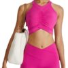 WINSUNNY Yoga Sets Female Women' Top &Push Up Shorts Pieces Women Outfit Gym Workout Sport Wear Running Suit Clothes