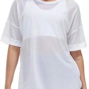 Women Ice-Cold Breathable Fitness Sports T-Shirt Tops Loose Gym Sports Short Sleeve Shirt Women Sportswear Workout Clothes