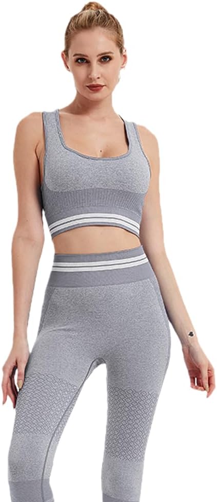 Women Sportswear Yoga Set Workout Clothes Athletic Wear Sports Gym Legging Seamless Fitness Hollow Suit - Image 8