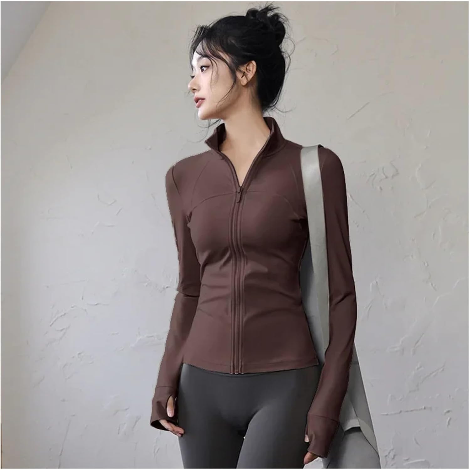 Yoga Jacket Women Zip Fitness Clothes Long Sleeve Sports Jacket Top Gym Clothes Woman Yoga Sportswear - Image 3