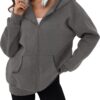 ZAFUL Hoodies for Women Sweatshirt Zip Up Fleece Hoodie Fall Fashion 2025 Trendy Long Sleeve Jackets Winter Outfits