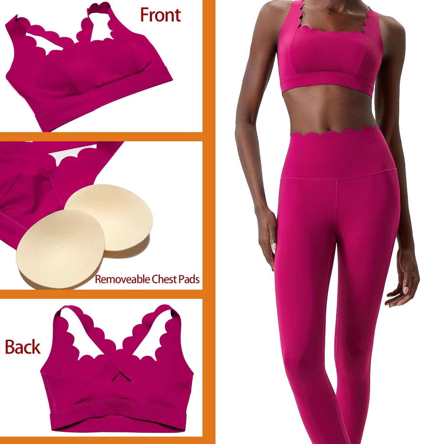 ZC8bdbd Women Soft Fitness Yoga Bra Gym Crop Top Sexy Back Sports Underwear Female Workout Running Clothes - Image 4